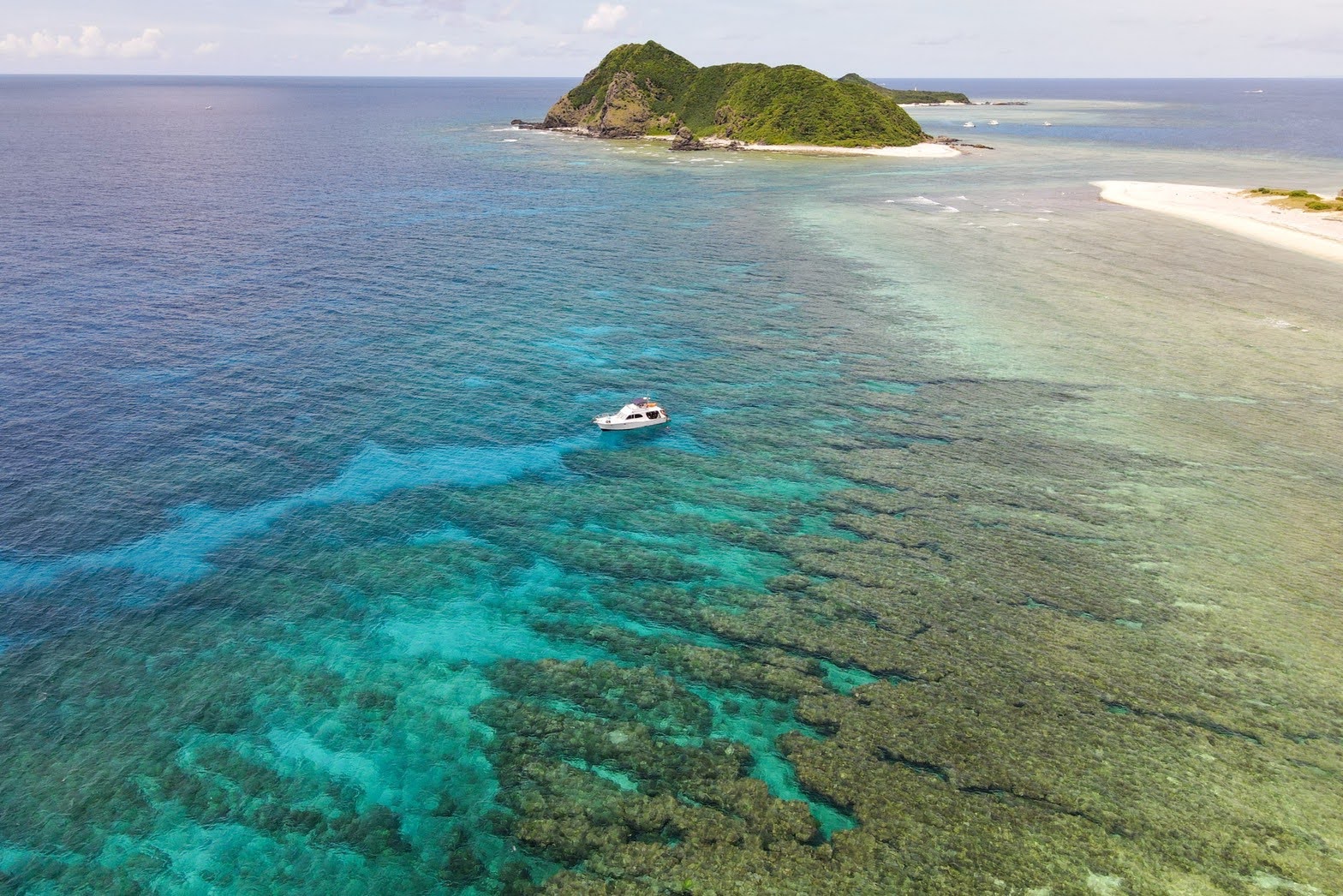 慶良間の透き通る海